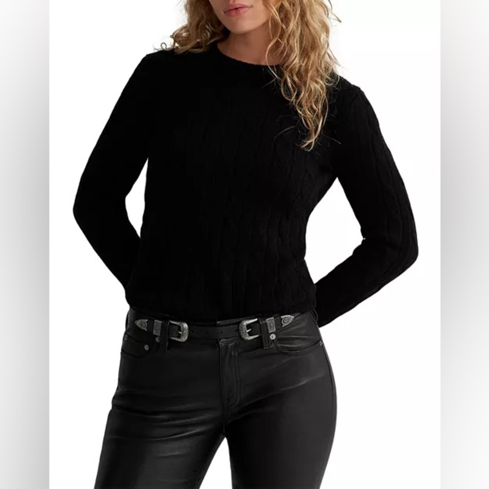 Ralph Lauren Black Crew Neck Sweater